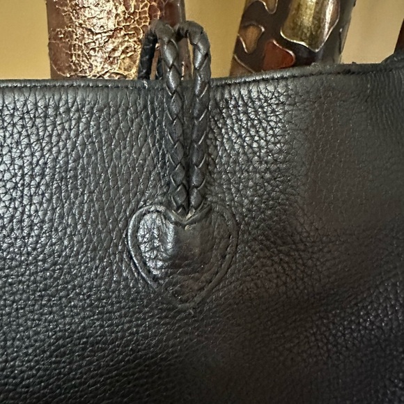 COPY - Vintage Brighton classic shoulder bag in black pebbled leather. - Picture 4 of 5